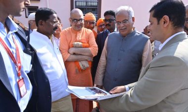 गांधी मैदान में Cm बघेल ने ने डे भवन को विवेकानंद स्मारक के रूप में संरक्षित करने के कार्य का शुभारंभ किया