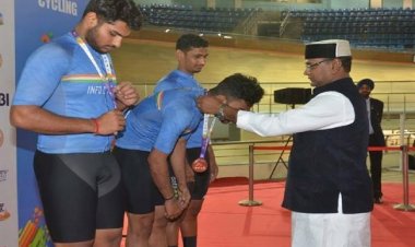 खेलो इंडिया यूथ गेम्स 2022 की ट्रैक साइक्लिंग में नीरज कुमार ने जीते दो स्वर्ण पदक