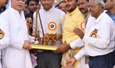 हरदिया साहू समाज के आदर्श विवाह कार्यक्रम में हुए शामिल CM बघेल, 108 नवविवाहितों को दिया आशीर्वाद