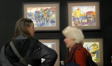 फ्रांस के खूबसूरत शहर पेरिस में रज़ा की कलाकृतियों की प्रदर्शनी...