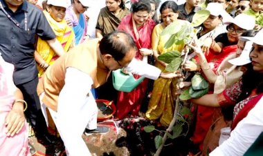 "जीवन में आपके जितने दिन-हम रोपेंगे उतने पौधे गिन" की थीम पर रोपे 23 हजार 360 पौधे