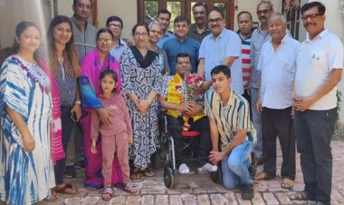 अंतर्राष्ट्रीय एबिलिम्पिक में भाग लेने दिव्यांग रजनीश फ्रांस रवाना