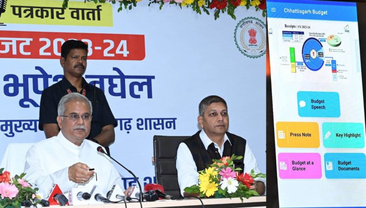 मुख्यमंत्री ने लांच किया ‘छत्तीसगढ़ बजट’ मोबाईल एप