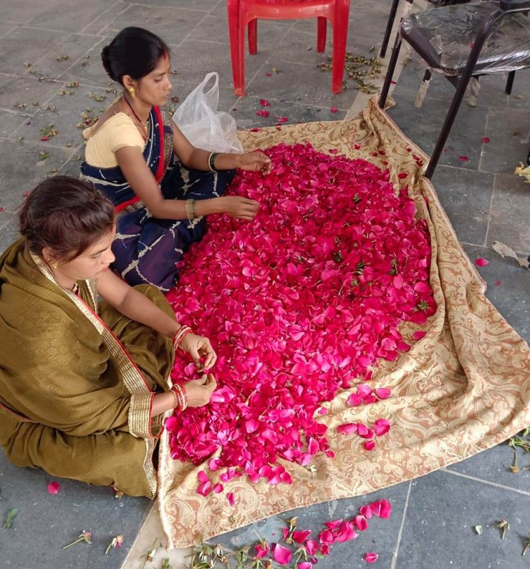 होली का रंगों भरा पर्व समूह की महिलाओं के लिए रहा बहुत खास