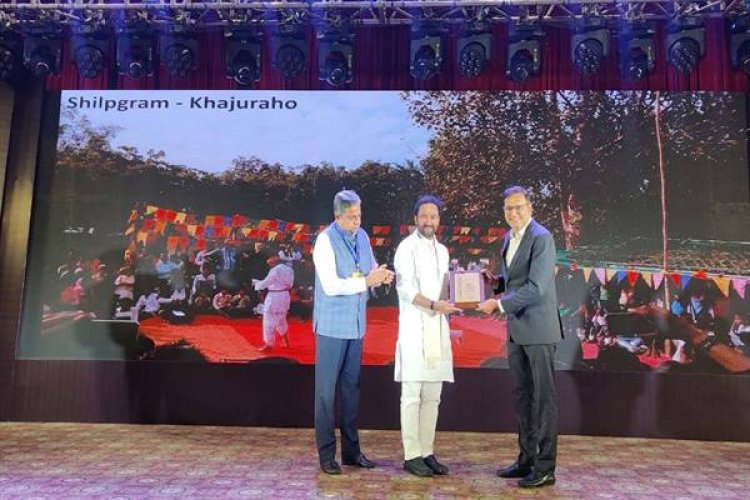सर्वश्रेष्ठ शिल्प हाट कैटेगरी में खजुराहो का शिल्पग्राम बना रनर अप