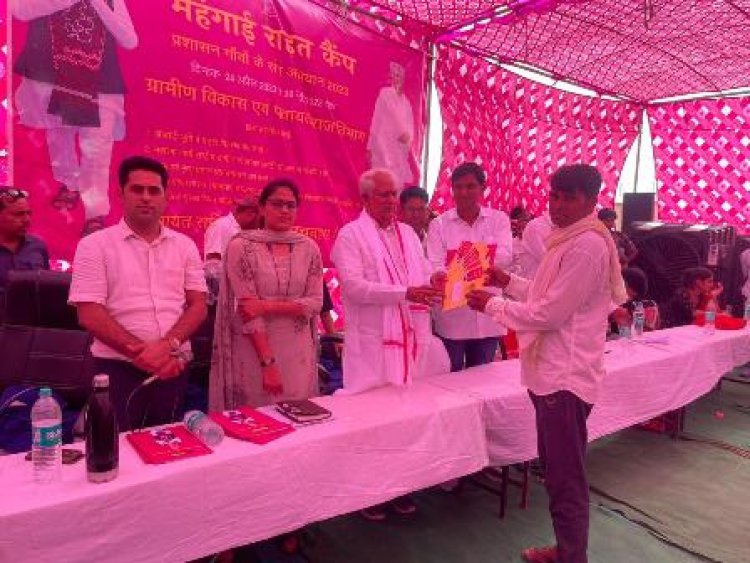 चिकित्सा मंत्री ने दौसा में किया महंगाई राहत कैंपों का निरीक्षण