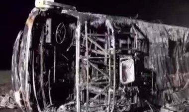 समृद्धि एक्सप्रेस-वे पर बस में लगी आग, 26 लोगों की जलकर मौत