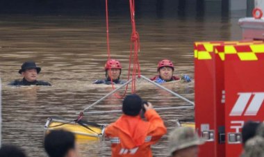 बारिश से साउथ कोरिया में बाढ़ से 33 लोगों की मौत