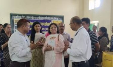 भारत निर्वाचन आयोग के प्रतिनिधि के साथ मुख्य निर्वाचन अधिकारी ने किया स्कूल ईएलसी का अवलोकन