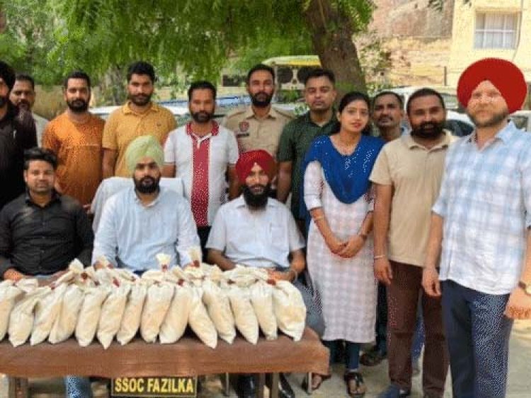 बॉर्डर पार से आई 140 करोड़ रुपए की हेरोइन खेप जब्त 