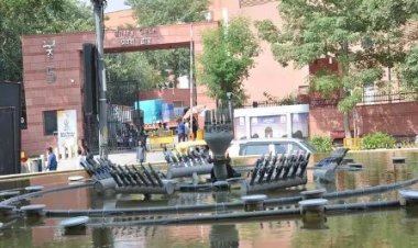 चोरों ने भारत मंडपम में लगाई सेंध, उड़ा ले गए फाउंटेन में लगे पीतल के नोजल