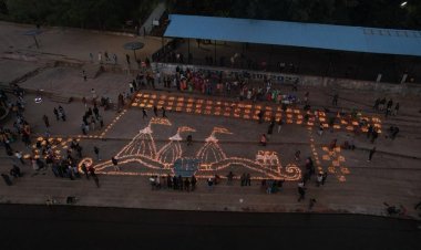 रपटाघाट में मनाया गया दीपोत्सव