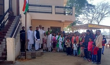 मुस्कान पुनर्वास केंद्र में किया गया ध्वजारोहण