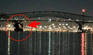 जहाज की टक्कर से धराशायी हुआ अमेरिका के बाल्टीमोर का पुल, दर्जनों कारें नदी में गिरीं