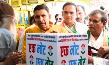 वोट के साथ नोट मांग रही कांग्रेस, भोपाल से जीतू पटवारी ने शुरू किया अभियान