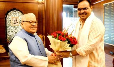 राज्यपाल से CM भजन लाल शर्मा ने शिष्टाचार मुलाकात की