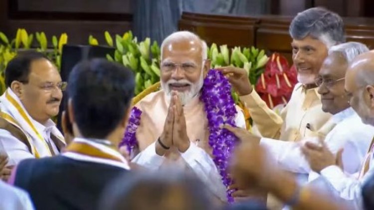 मोदी-3.0 सरकार की तस्वीर हुई साफ, मंत्रिमंडल कल लेगा आकार, जानिए किस पार्टी के बनेंगे कितने मंत्री