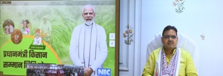 पीएम किसान योजना की 17वीं किस्त की जारी, राजस्थान के 65 लाख से अधिक किसान हुए,  वीसी के माध्यम से कार्यक्रम में शामिल हुए CM भजनलाल 