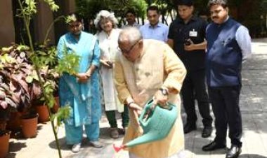 ‘एक पेड़ मां के नाम‘ अभियान: राजभवन में  राज्यपाल मिश्र ने 51 पौधे लगाए गए