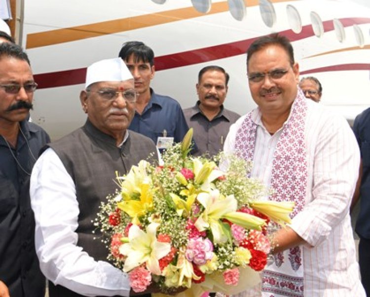 राजस्थान के मनोनीत राज्यपाल का मरूधरा की धरती पर मुख्यमंत्री भजनलाल शर्मा ने किया स्वागत
