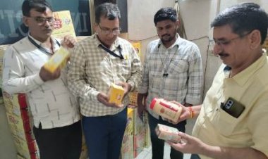 घटिया होने के संदेह पर 1200 लीटर घी सीज, इंदौर से जयपुर लाया जा रहा था
