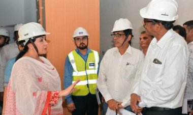 उपमुख्यमंत्री दिया कुमारी ने दिल्ली में निर्माणाधीन राजस्थान हाउस का किया निरीक्षण