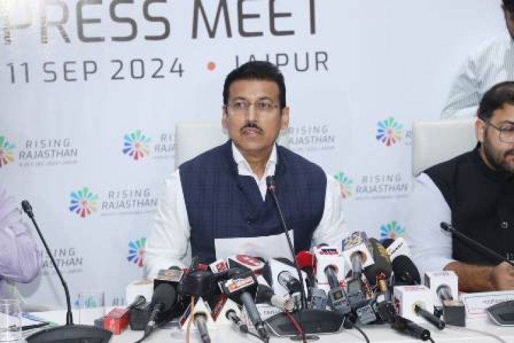 राजस्थान सरकार औद्योगिक परिदृश्य को निवेशक अनुकूल बनाने के लिए बड़े पैमाने पर नीतिगत बदलाव कर रही है: राज्यवर्धन राठौड़ 