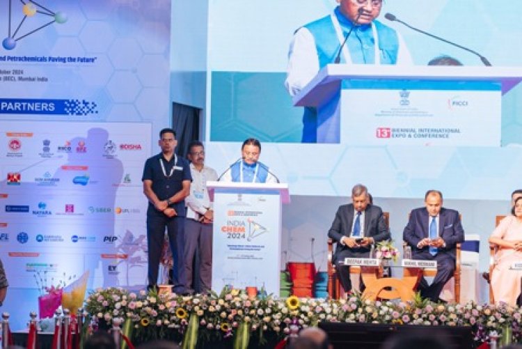 CM Shri Mohan Charan Majhi delivering keynote address at IndiaChem2024