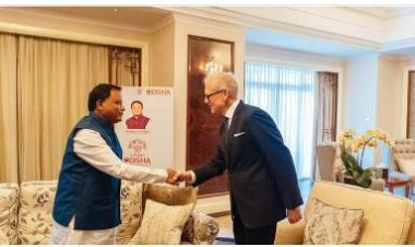 Chief Minister Majhi met Mr. Rene Pill Pedersen of AP Moller Maersk Group