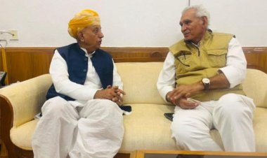 केंद्रीय मंत्री भागीरथ चौधरी से किसान आयोग अध्यक्ष सीआर चौधरी ने की मुलाकात, खेती-किसानी से जुड़े मुद्दों पर चर्चा