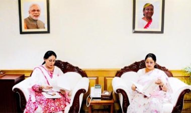 उपमुख्यमंत्री दिया कुमारी ने केन्द्रीय मंत्री श्रीमती अन्नपूर्णा देवी से की मुलाक़ात