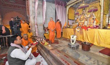 मुख्यमंत्री भजनलाल शर्मा ने गोविन्ददेवजी मंदिर में की पूजा-अर्चना