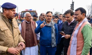 भांकरोटा में राष्ट्रीय राजमार्ग पर दुखद टैंकर हादसा, मुख्यमंत्री भजनलाल शर्मा ने घटनास्थल का लिया जायजा