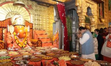 मुख्यमंत्री भजनलाल शर्मा ने श्रीनाथ जी मंदिर एवं मोतीडूंगरी गणेश मन्दिर में किए दर्शन