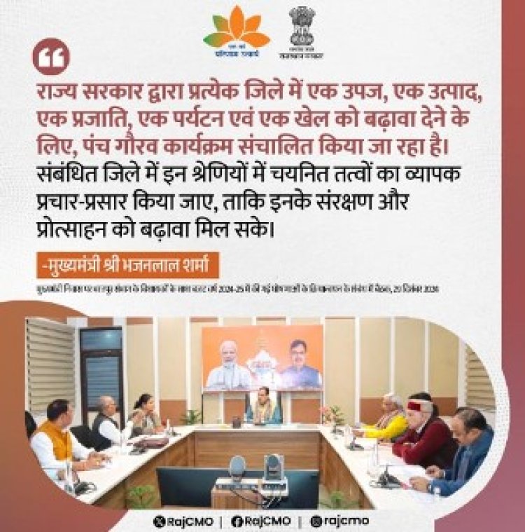 पंच गौरव संवर्धन एवं विकास के संबंध में बैठक 3 फरवरी को