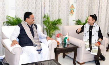 मुख्यमंत्री भजनलाल शर्मा से गायक कैलाश खेर ने शिष्टाचार भेंट की