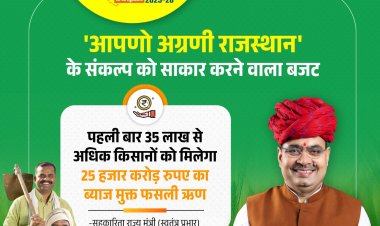 आपणो अग्रणी राजस्थान के संकल्प को साकार करने वाला बजट
