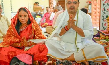मुख्यमंत्री भजनलाल शर्मा ने चैत्र नवरात्र स्थापना पर पूजा-अर्चना कर प्रदेश की खुशहाली की कामना की