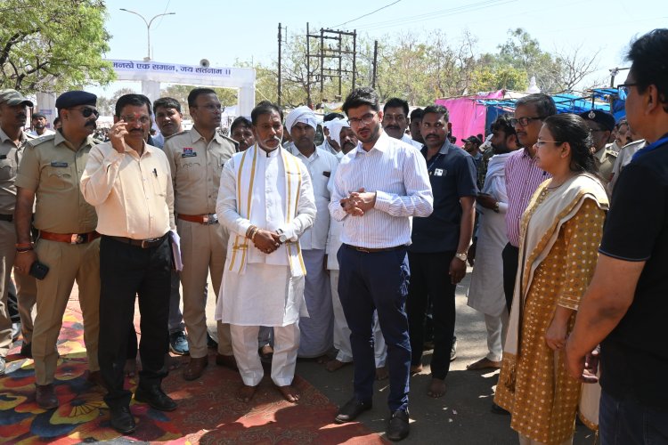 सीएम साय की घोषणा पर त्वरित अमल: गिरौदपुरी मेला परिसर में शेड निर्माण हेतु किया गया नाप -जोख क़ा कार्य