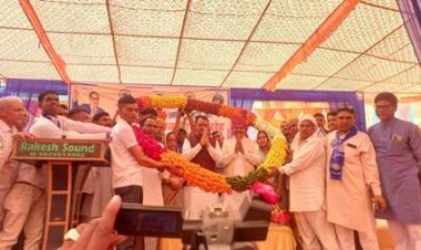 उपमुख्यमंत्री डॉ. प्रेमचंद बैरवा ने सुमेल में बाबा साहब अंबेडकर जी की मूर्ति का किया अनावरण