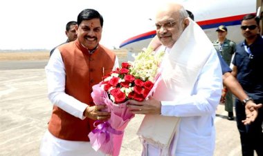 केंद्रीय मंत्री शाह का भोपाल आगमन पर हुआ आत्मीय स्वागत