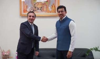 भारत में आर्मेनिया के राजदूत ने सूचना प्रौद्योगिकी मंत्री कर्नल राज्यवर्धन राठौड़ से की भेंट
