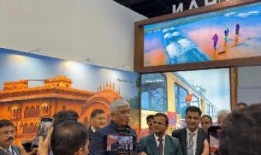 केन्द्रीय पर्यटन मंत्री गजेन्द्र सिंह शेखावत ने अरेबियन ट्रैवल मार्केट में राजस्थान पर्यटन स्टैंड का किया उद्घाटन