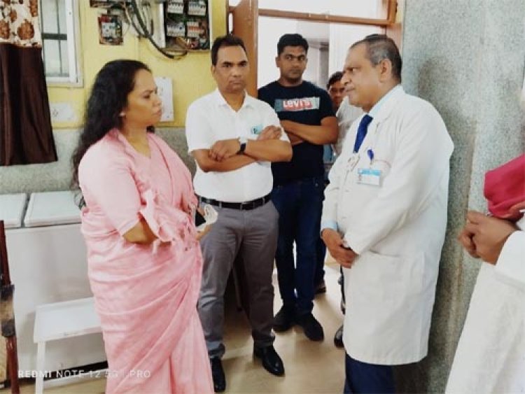 आयुक्त चिकित्सा शिक्षा शिखा राजपूत तिवारी ने अम्बेडकर अस्पताल का किया निरीक्षण