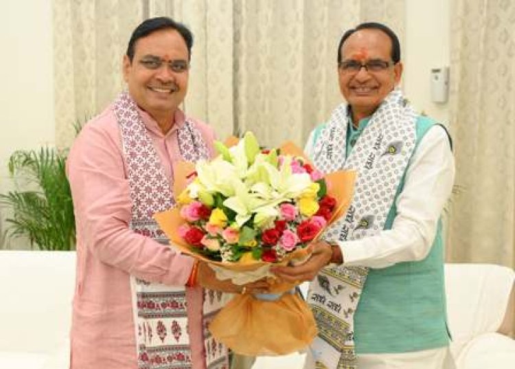 CM भजनलाल से केन्द्रीय कृषि मंत्री एवं उत्तराखण्ड, मध्यप्रदेश और छत्तीसगढ़ के मुख्यमंत्रियों की शिष्टाचार भेंट