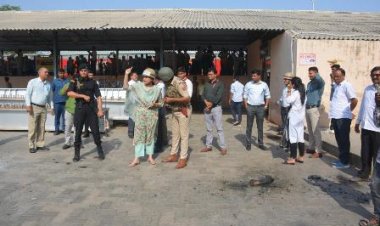 बाड़मेर जिले में रेलवे स्टेशन पर हवाई हमले की मॉक ड्रिल