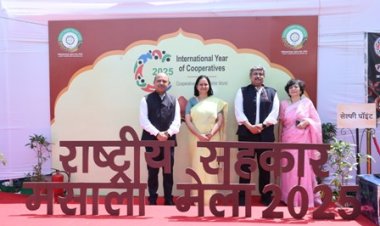 सहकारिता मंत्रालय, भारत सरकार के सचिव एवं संयुक्त सचिव ने किया राष्ट्रीय सहकार मसाला मेले का विजिट
