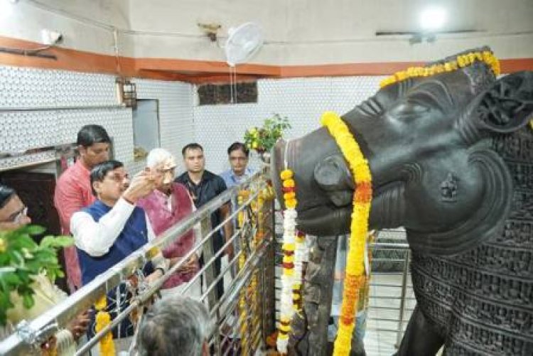 मुख्यमंत्री डॉ. यादव ने किये भगवान विष्णु वराह के दर्शन