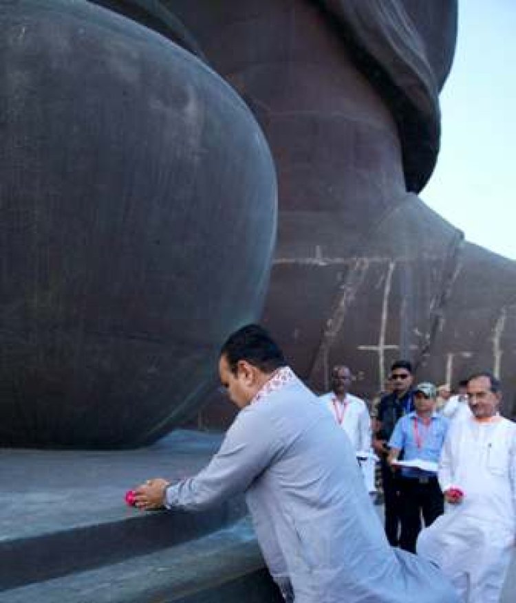 मुख्यमंत्री भजनलाल शर्मा ने किए मां नर्मदा के दर्शन, ‘स्टैच्यू ऑफ यूनिटी’ स्थल पर सरदार वल्लभभाई पटेल को दी श्रद्धांजलि