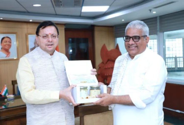 मुख्यमंत्री पुष्कर सिंह धामी ने केंद्रीय वन, पर्यावरण एवं जलवायु परिवर्तन मंत्री भूपेन्द्र यादव से भेंट की